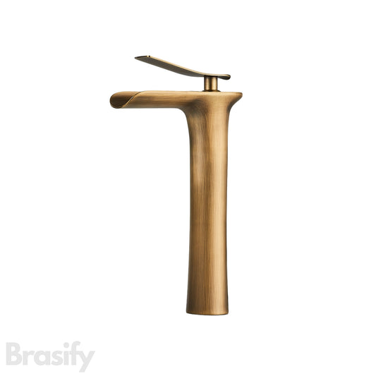 Brasify® Antique Brass Waterfall Vessel Sink Faucet