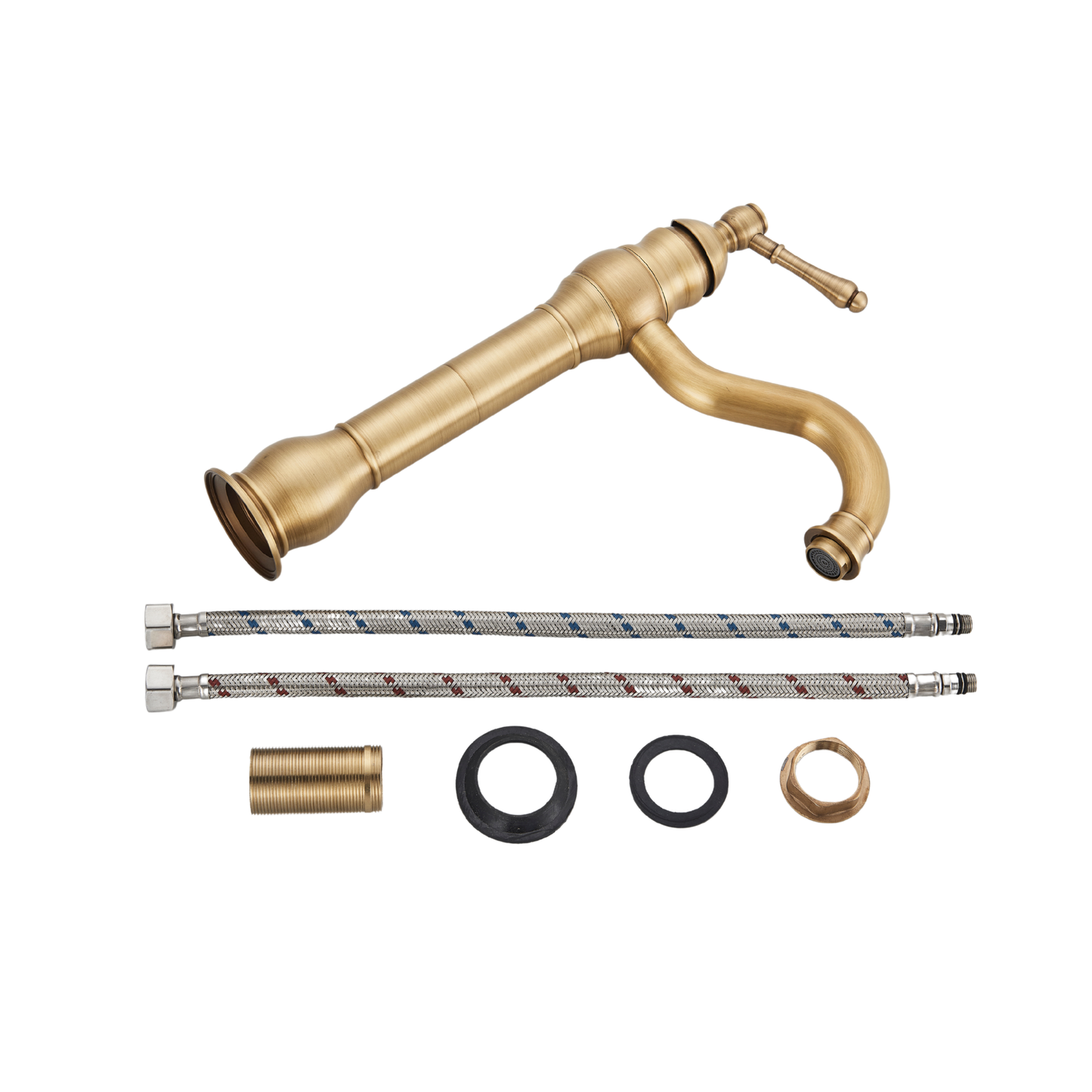 Brasify® Single-Handle Antique Brass Vessel Faucet
