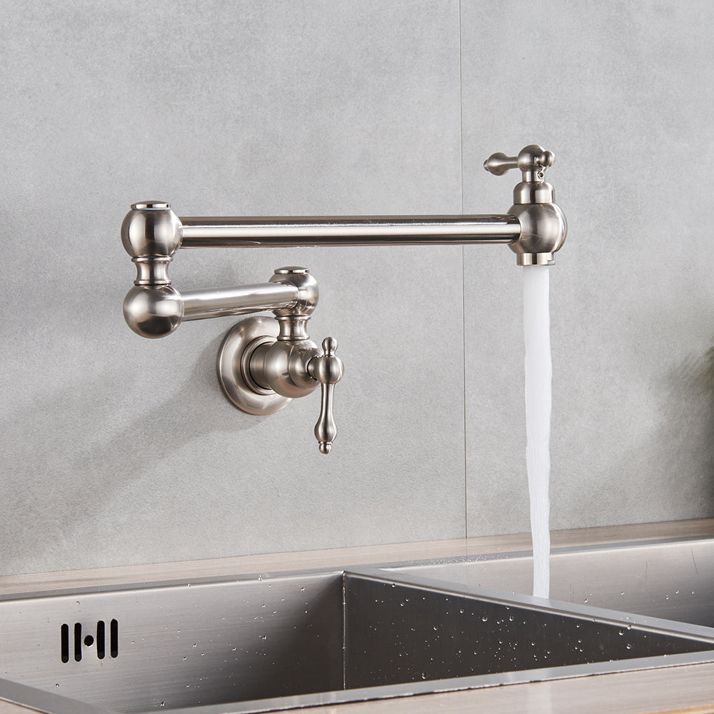 Brasify® Wall-Mounted Pot Filler Kitchen Faucet