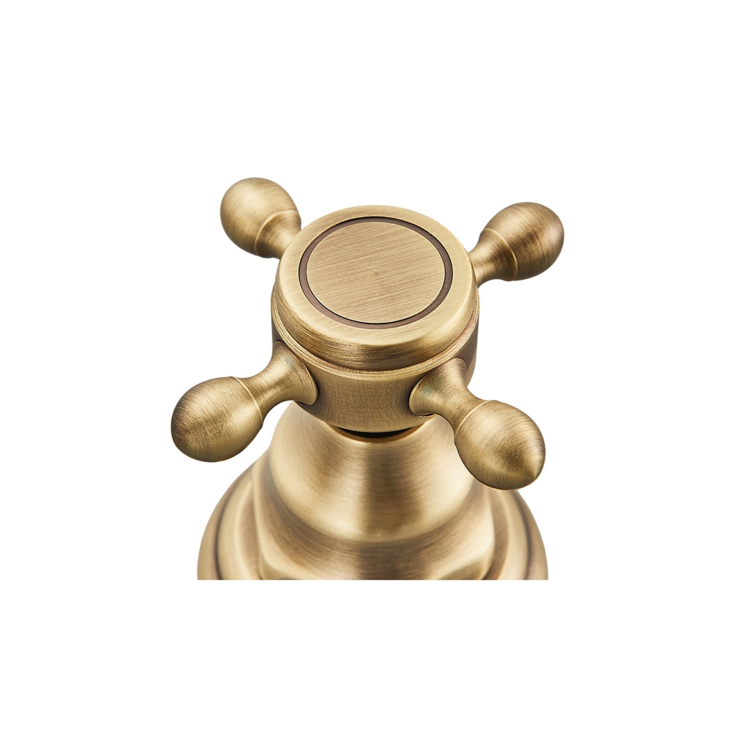 Brasify® Antique Brass Dual Handle Faucet – 3-Hole Mount